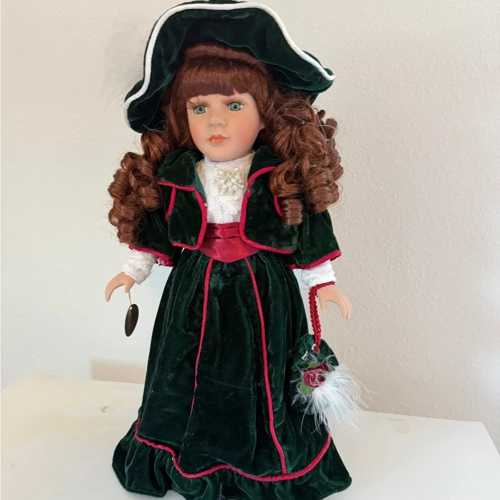 Collector Choice VTG Porcelain Doll Bisque Limited Edition Stand Collectible - Picture 2 of 15